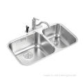 Supor 1.2mm thickness double bowl SUS 304Stainless steel kitchen sink